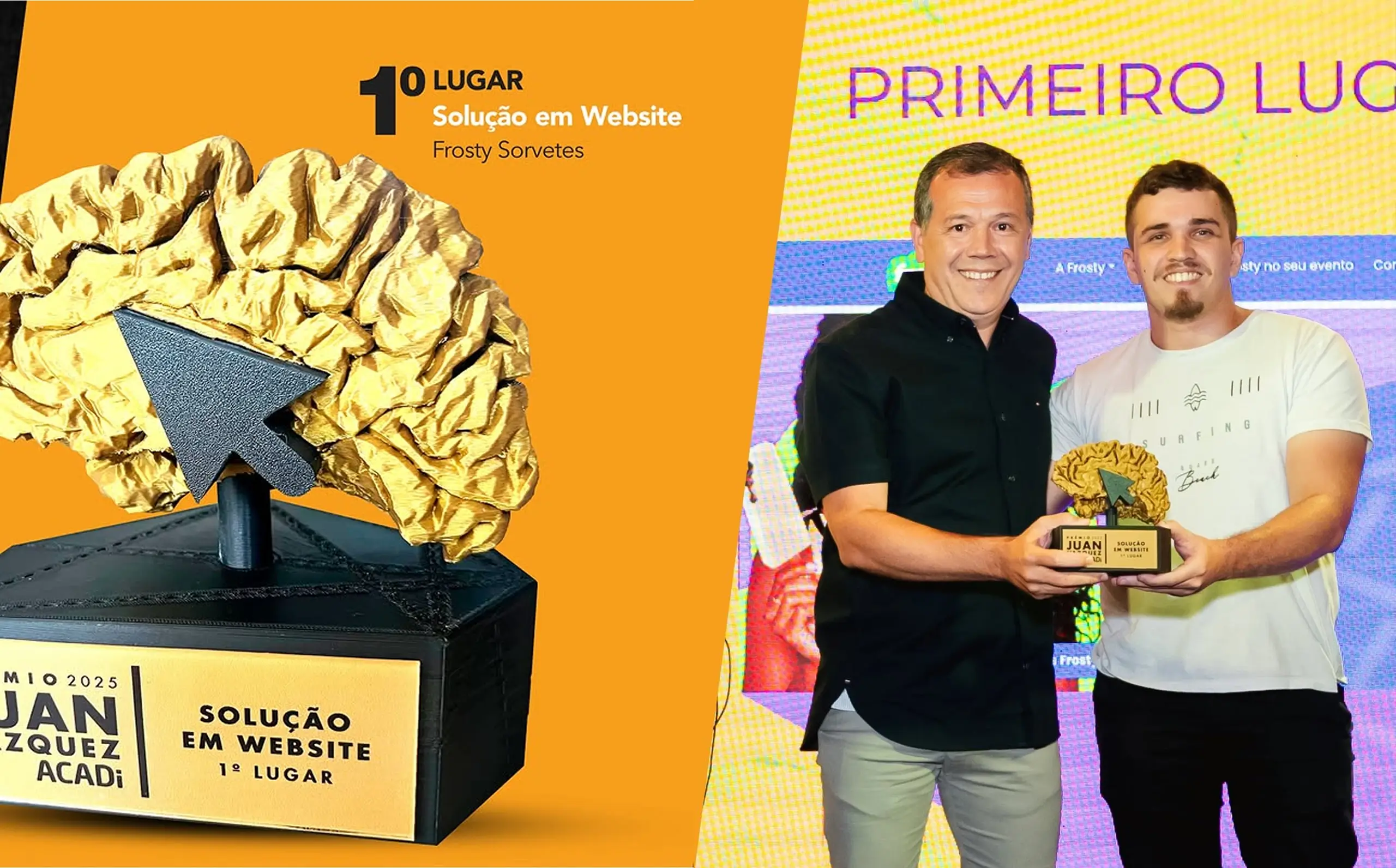 Edeas recebe prêmio de Site do Ano, com projeto do novo site da Frosty Sorvetes